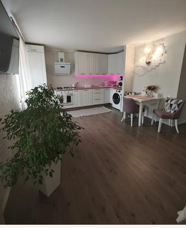 Kitchen photo retouching for real estate listing, before editing